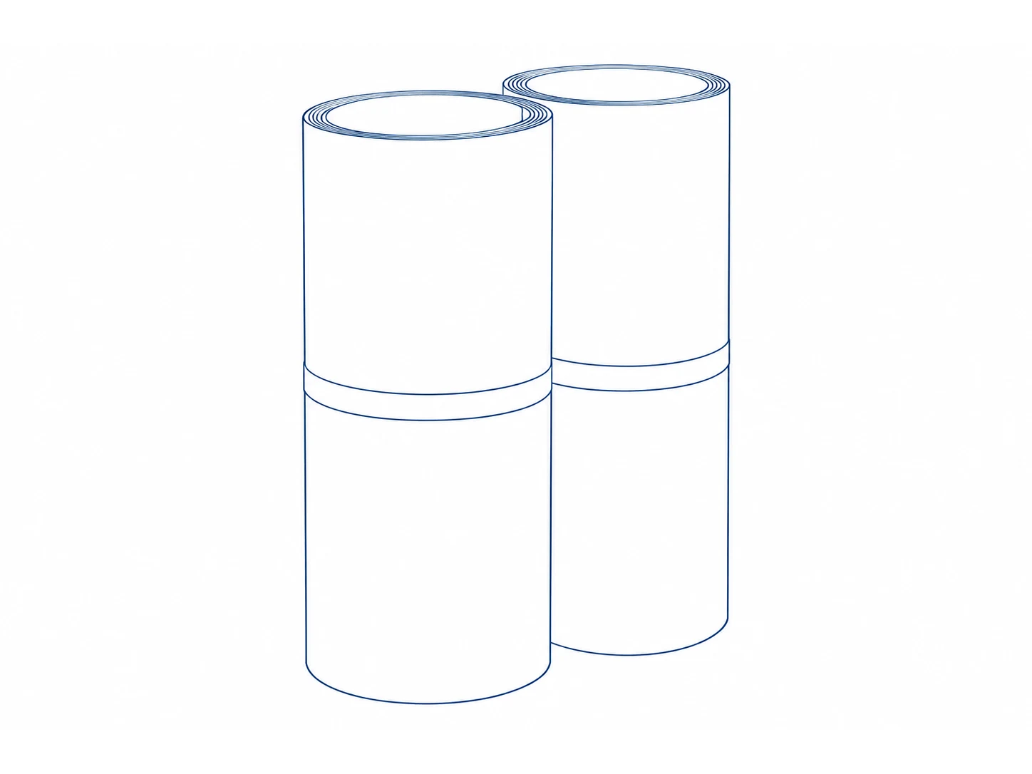 Sketsa Talang Roll Galvalum Warna